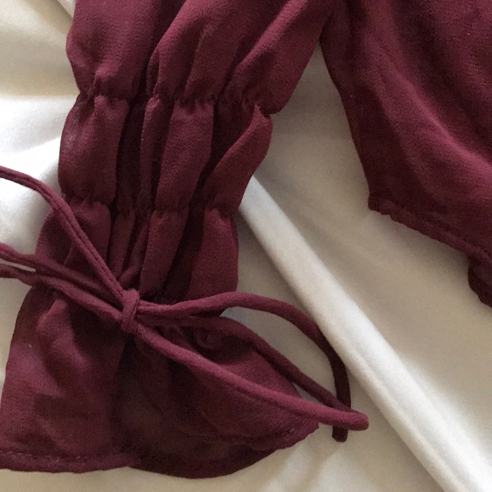 Zara top Maroon Size Medium - Picture 4 of 4